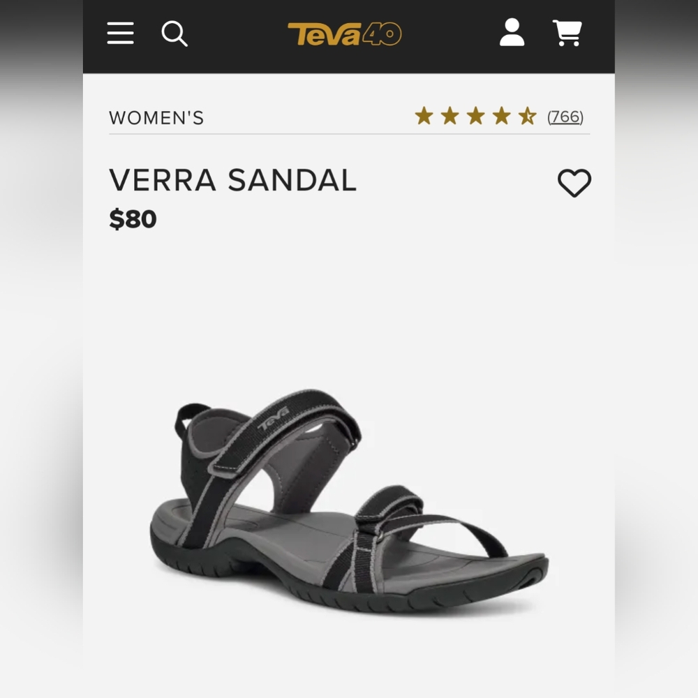 Teva Verra Sandal women's 9 black